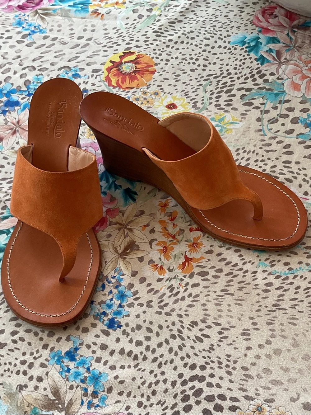 Il Sandolo suede Wedge Sandals.